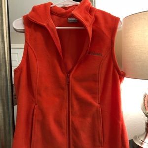 Columbia Pink Fleece Vest- Medium